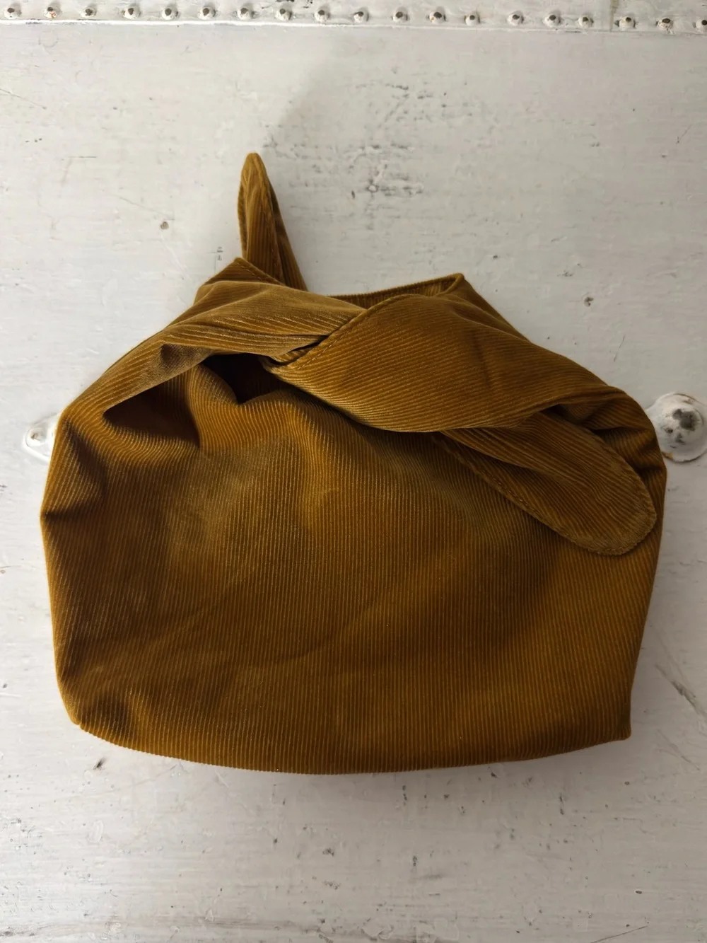 MERIT Signature Bag Corduroy Handbag Makeup Bag Brown